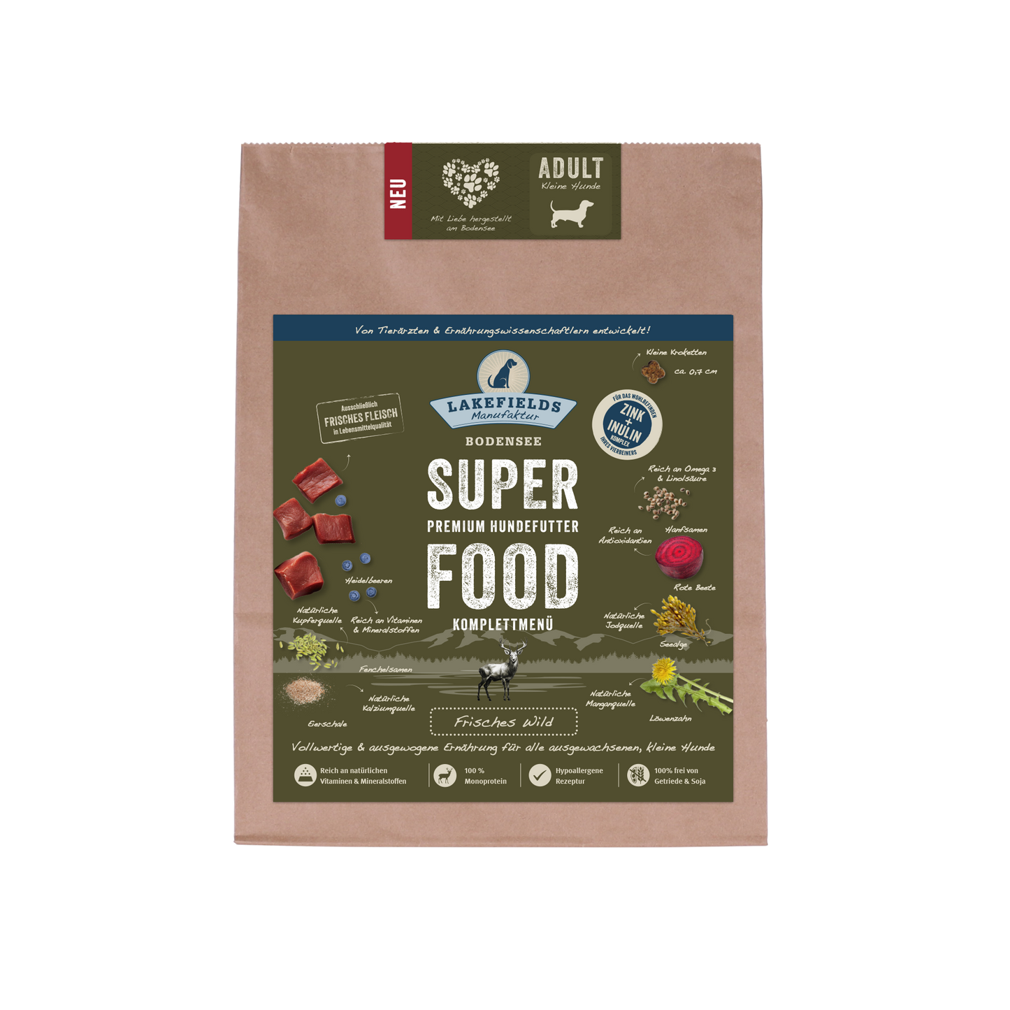 SUPERFOOD Komplettmenü WILD | kleine Hunde