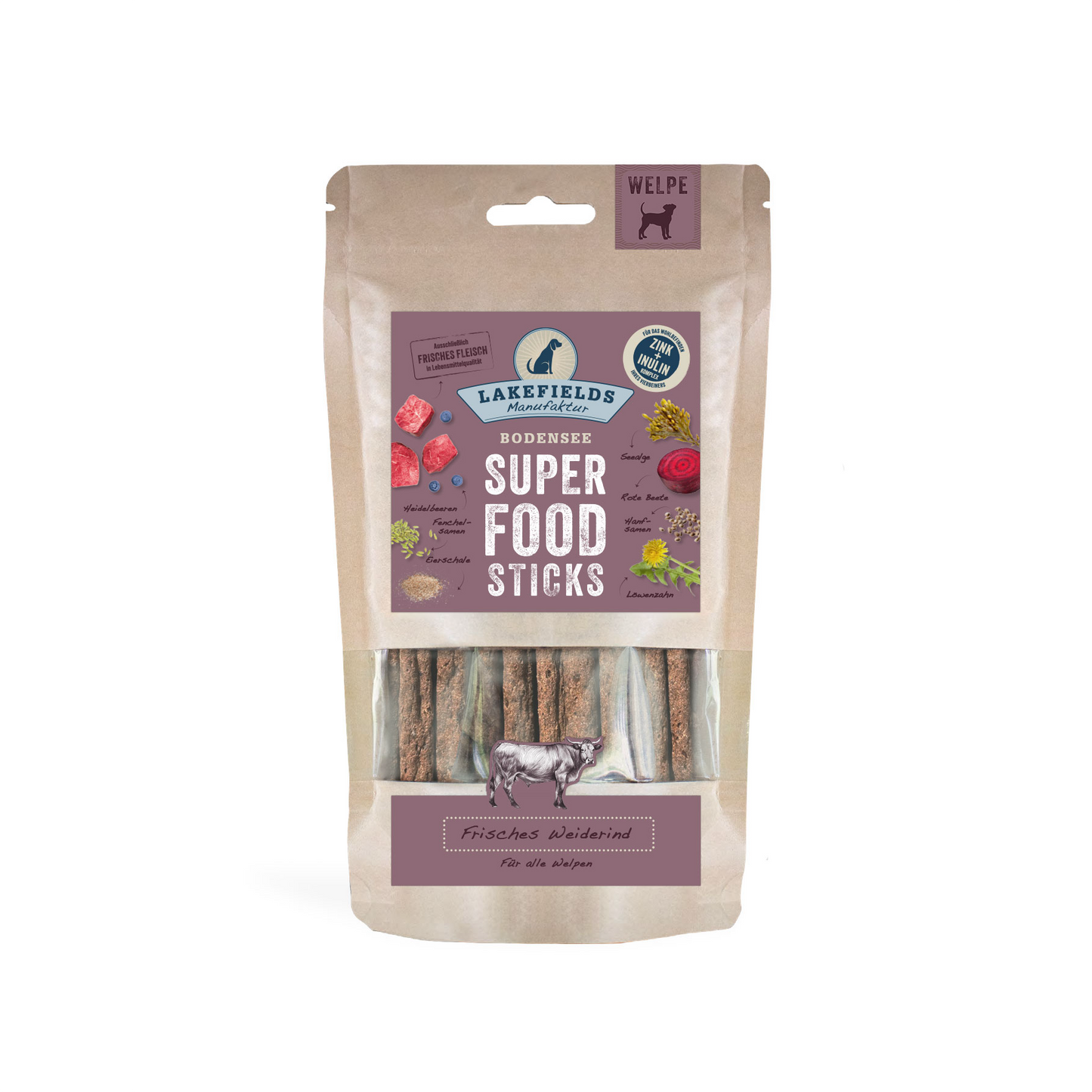 SUPERFOOD Sticks vom RIND | Welpe