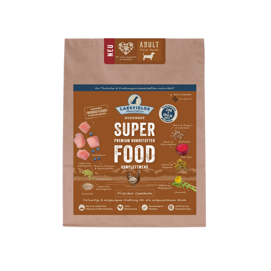 SUPERFOOD Komplettmenü HUHN | kleine Hunde