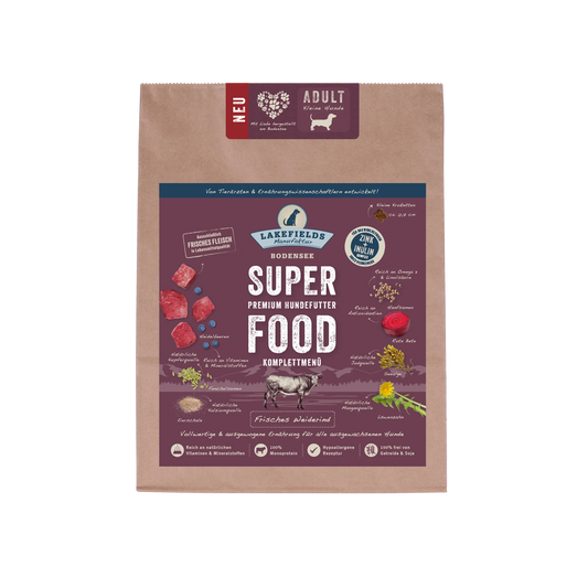 SUPERFOOD Komplettmenü RIND | kleine Hunde