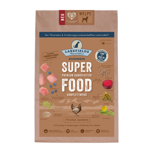 SUPERFOOD Komplettmenü HUHN | Welpe