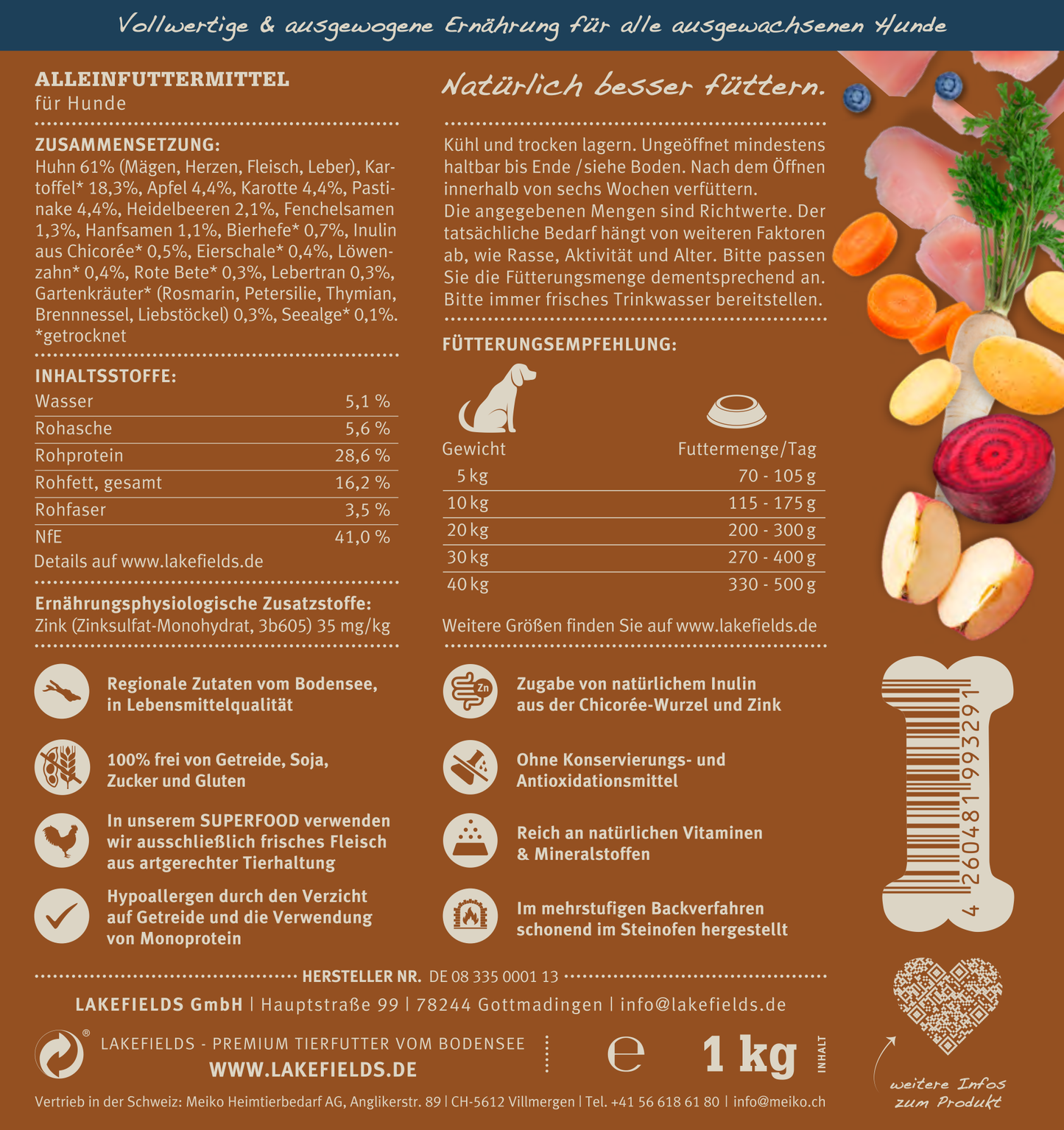 SUPERFOOD Komplettmenü HUHN